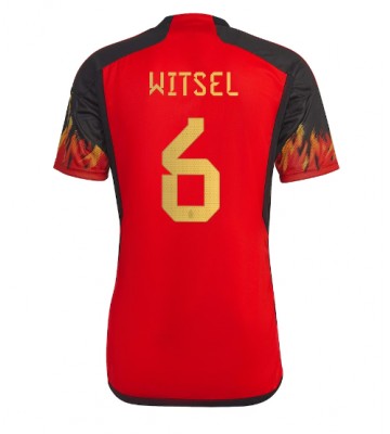 Maillot de foot Belgique Axel Witsel #6 Domicile Monde 2022 Manches Courte